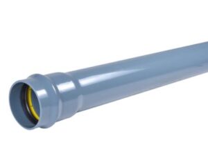 Wavin PVC trykrør 63 mm PN10 med fast muffe. Lgd. a 6 mtr.