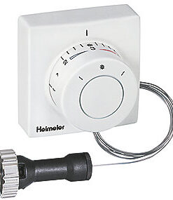 TA Heimeier termostat med fjernføler og betjening. 0-27gr. 2 mtr. Kapilarrør
