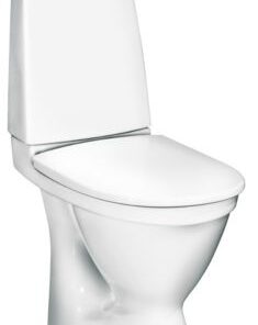 Gustavsberg Nautic Toilet 1510 Ceramicplus. Skjult P-lås. Hygienic Flush