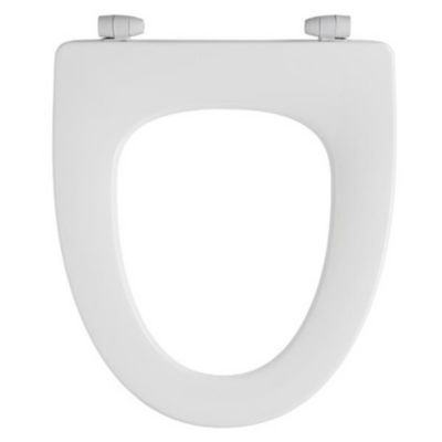 Pressalit Sign 553 toiletsæde uden låg inkl. fast beslag i rustfrit stål. Hvid