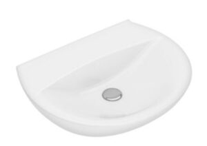 Ifö spira håndvask 60 cm rundt design uden hanehul & overløb