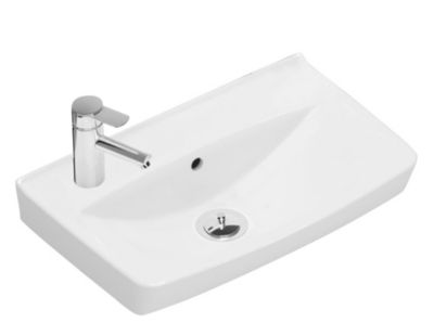 Ifö Spira håndvask 500 x 310 mm. Hanehul venstre. 15018